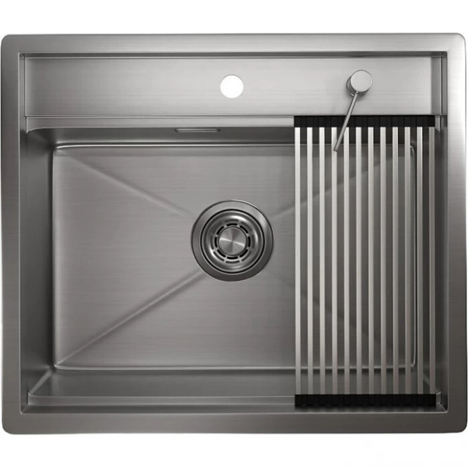 Кухонная мойка GRANULA KITCHEN SPACE KS-6051 сталь сатин 6051 CTAL CATIH Кухонная мойка GRANULA KITCHEN SPACE KS-6051 сталь сатин 6051 CTAL CATIH
